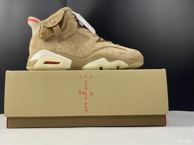 Reps TBK 6 Khaki British DH0690-200 Retro Air Travis Jordan Scott 0725